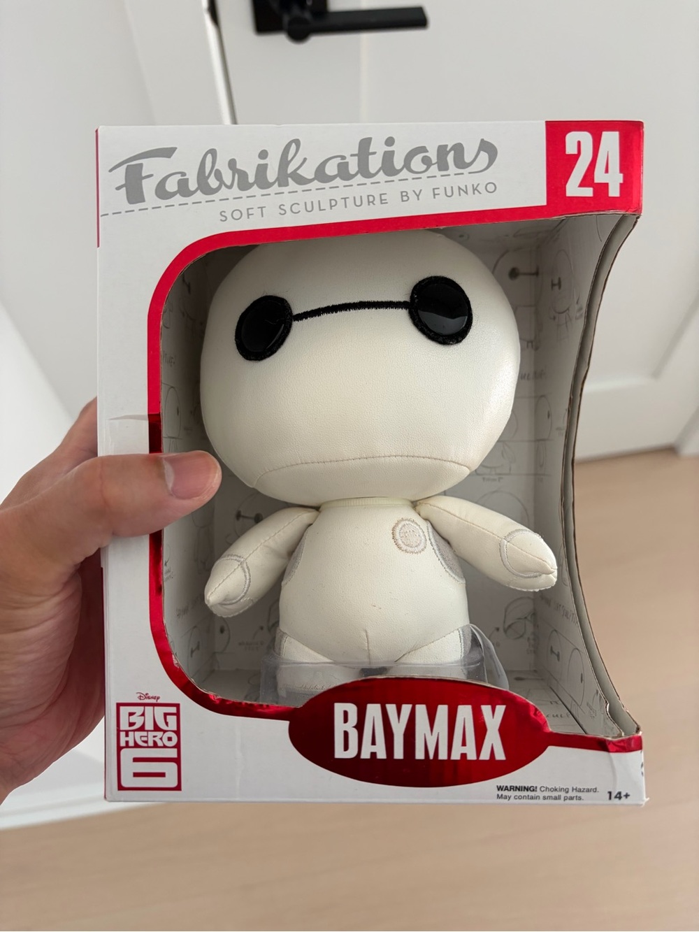 Disney Baymax Plush Soft Sculpture - White with Black Accents